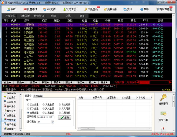 股城模拟炒股软件 标准版