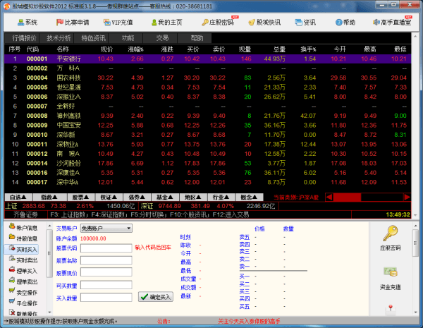 股城模拟炒股软件 标准版