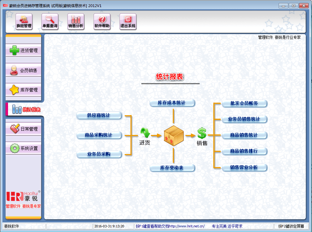 豪锐会员销售管理系统 官方版