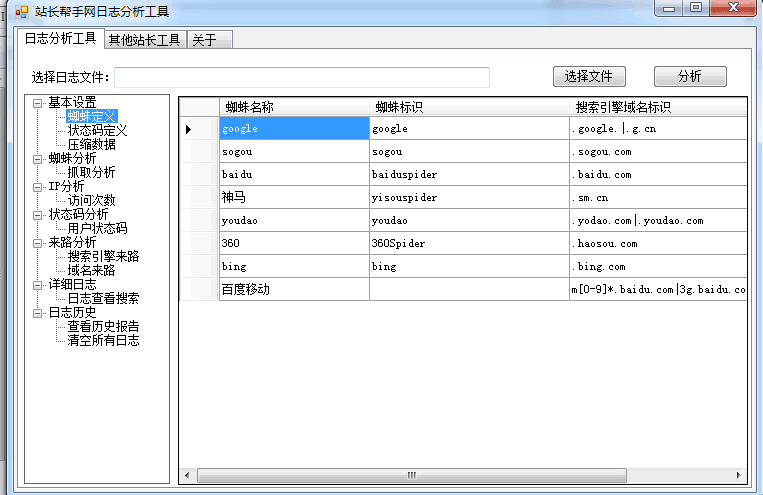 站长帮手网日志分析工具 绿色版