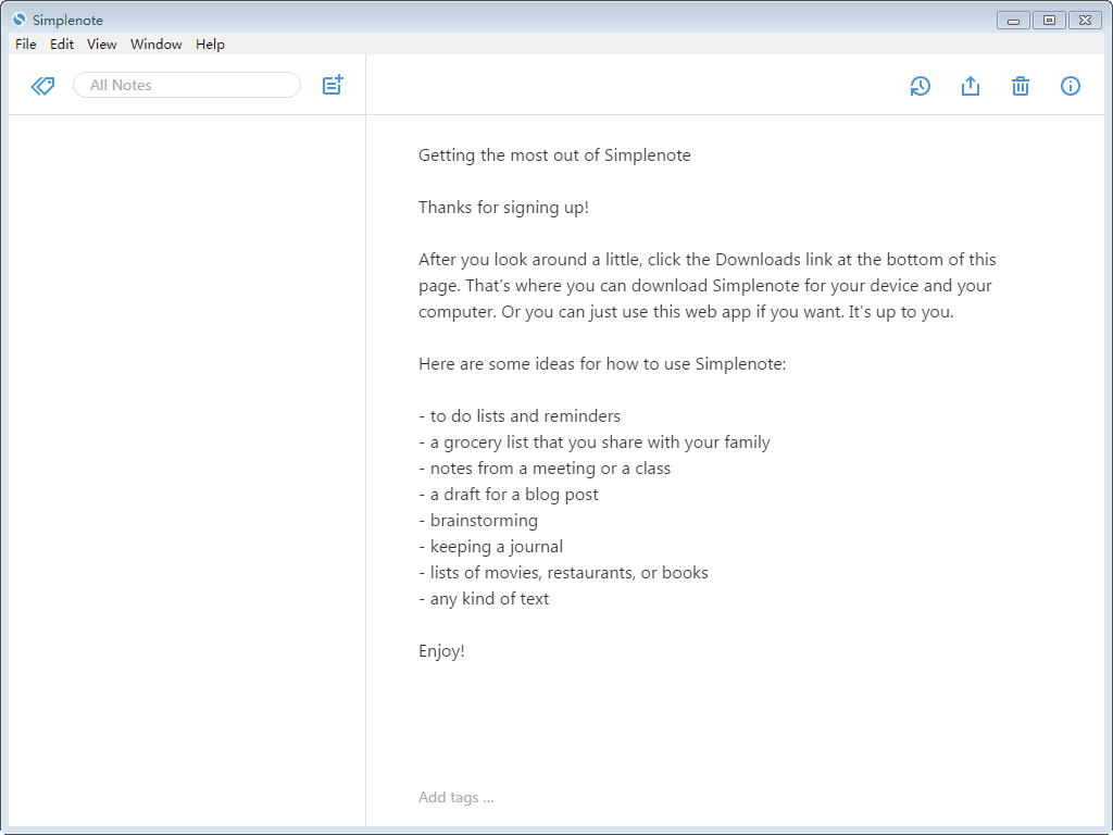 Simplenote 电脑版
