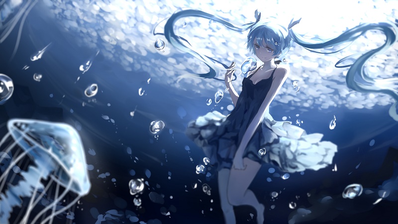 Wallpaper Engine深海少女初音未来壁纸 绿色版