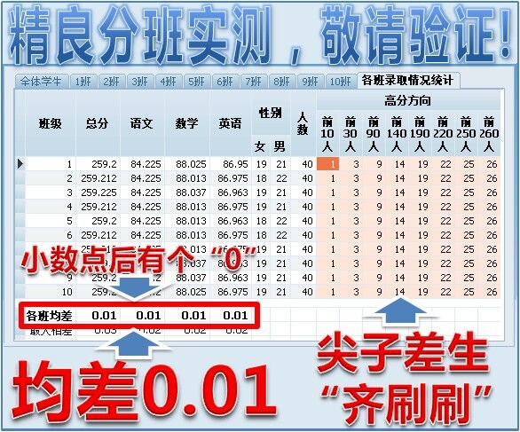 jFB精良阳光分班软件 绿色版