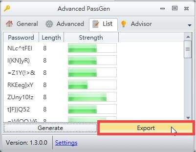 密码生成工具(Advanced PassGen) v1.6绿色版